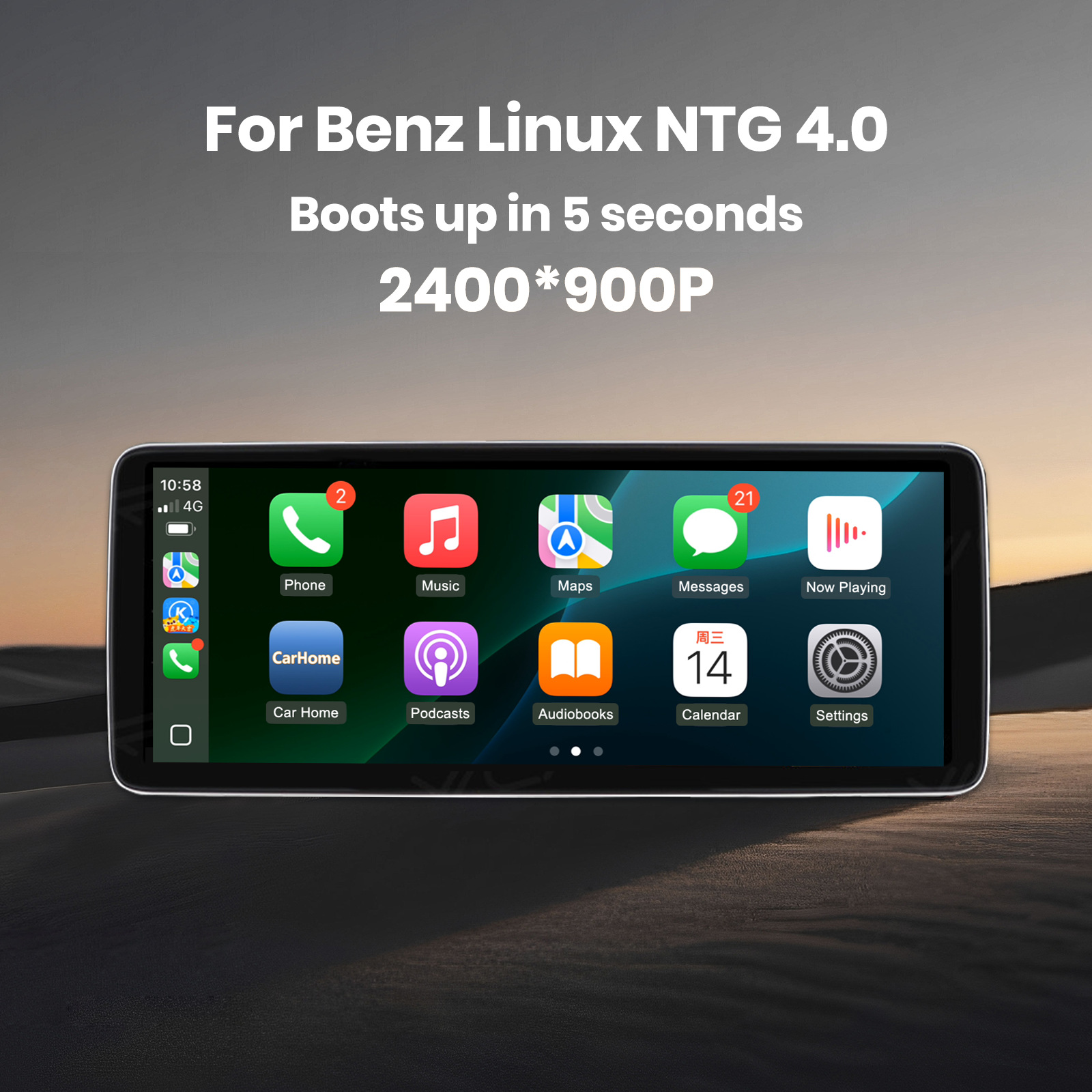 Suitable for Mercedes B-Class 2011-2012 Models, the Linux Screen Replacement Device Is Compatible with Ntg4.0 System Bba