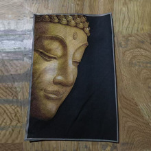 工艺画框织锦画佛头刺绣画藏佛唐卡唐喀尼泊尔刺绣青云志画芯手工
