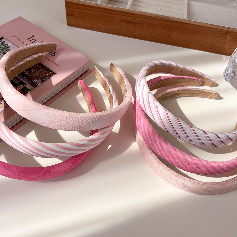 Lady Stripe Cloth Hair Band 1 Piece display picture 2