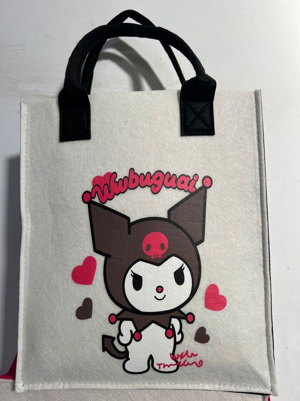 現物メーカー卸売り24新型ネット紅フェルトバッグ手提げ袋プリント漫画公仔補習袋お土産|undefined