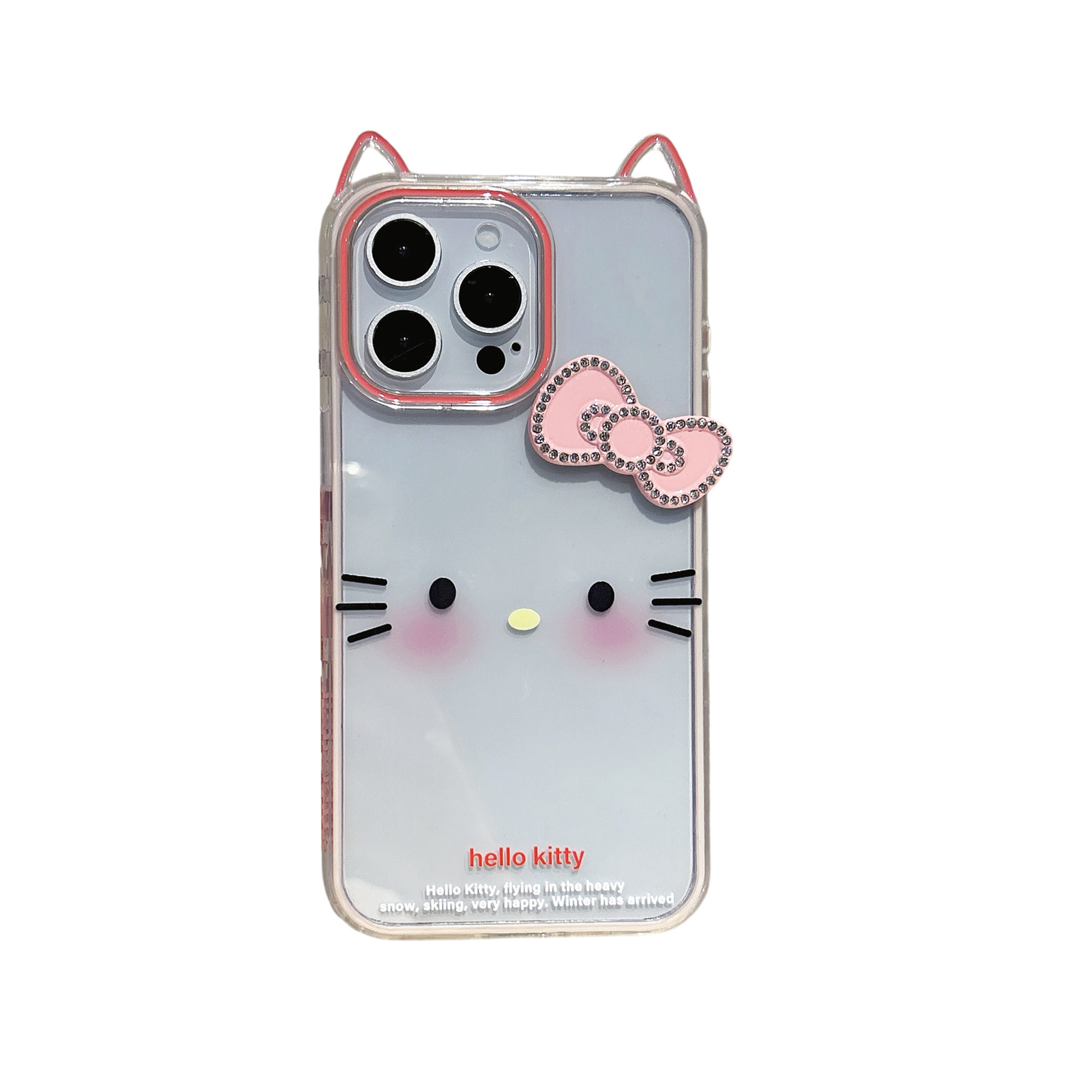 Nuevo lindo emoji KT para Apple 15/16 funda para teléfono móvil 14ProMax cuerda de mano 16PM femenino 15Pro nuevo 13