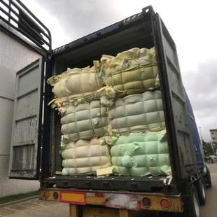 Large Supply of Sponge Scraps, Shredded Sponges, Sponge Scraps, Packaged Sponges