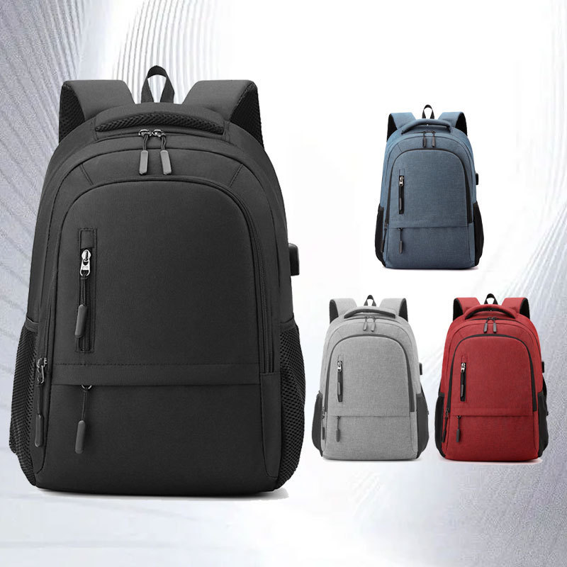 Cross-Border Men's Nylon Backpack, Student School Bag, Business Laptop Bag, Travel Backpack 16inch