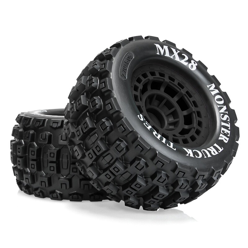 RC model car 2.8inch 1/10 ARRMA bigfoot tire universal MX28 chocolate tire 14mm coupler A