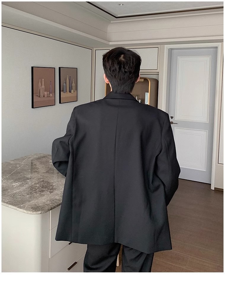 1 American Style Autumn Winter Mature Casual Blazer For Men 2025 New Trendy Brand High-end Loose Versatile Jacket_viptrois.com