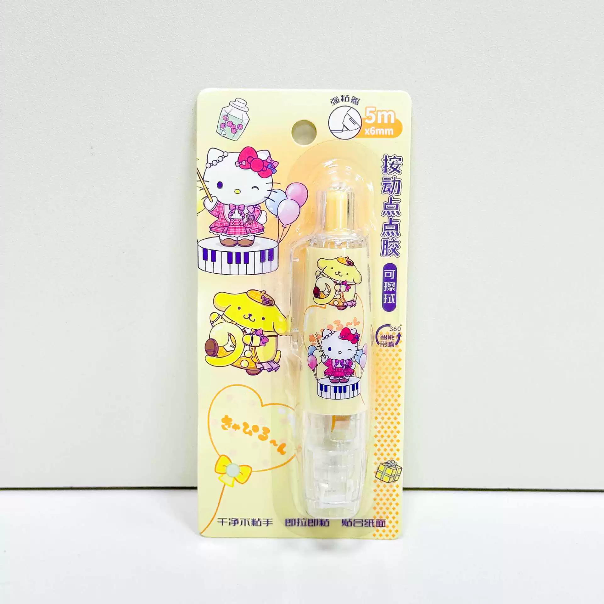 Пишущая ручка-диспенсер для канцелярских принадлежностей серии Sanrio для школьных тетрадей, специальная клеящаяся канцелярия, без липкости