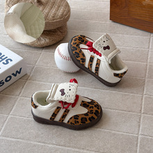 Kitty猫翻盖德训鞋2025年秋冬季新款韩版女童休闲运动鞋软底板鞋