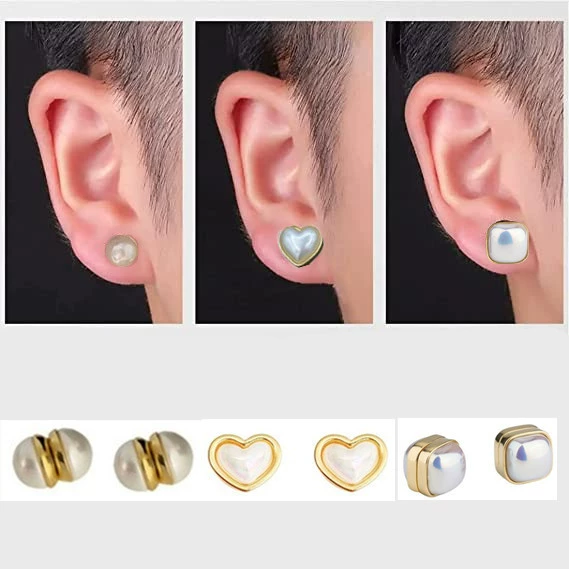 Серьги из жемчуга, сильный магнит, клипсы для ушей, бусины, аксессуар, без упоминания маркетплейсов, европейский стиль