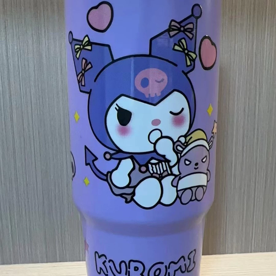 Термос-вакуум 30 oz с мультяшным рисунком, нержавеющая сталь AISI 304, двойные стенки