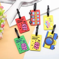 ソースメーカーの荷物タグ、スーツケースチェックタグ、新しいホットセールのさまざまなパターンのPVCソフトゴム搭乗券