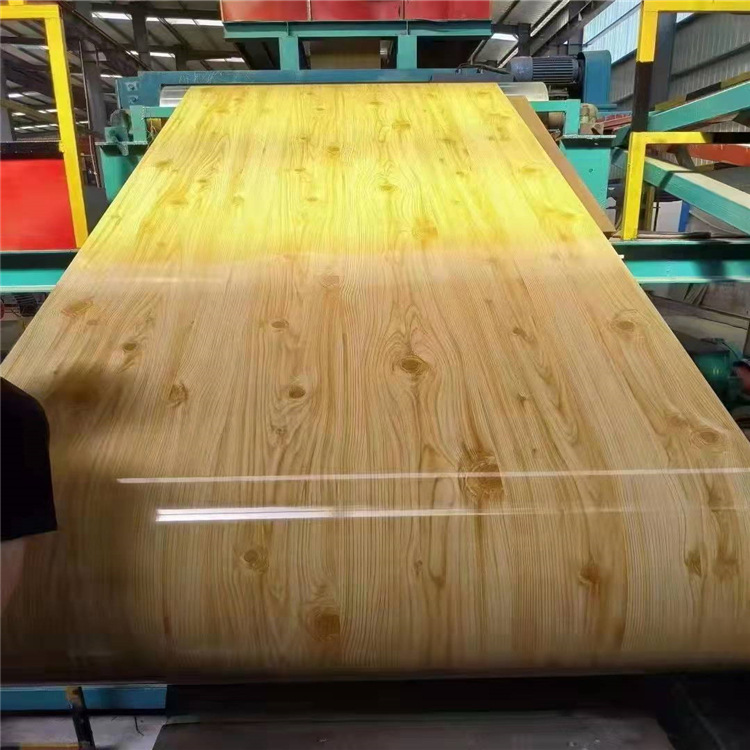 迷彩印花彩钢板聚酯高耐候木纹彩涂卷双色三色彩钢卷PVDF氟碳涂层