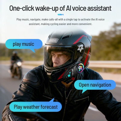 headset LX6, waterproof, noise-reducing, four: Motorcycle Helmet Headset