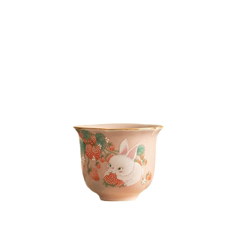 Имитационная чашка из керамики Song Fan Ru Porcelain Tea Cup Light Luxury Retro Смелая чашка Открытие шалфей для RetonKung Fu Tea Steel Master Cup Master Cup
