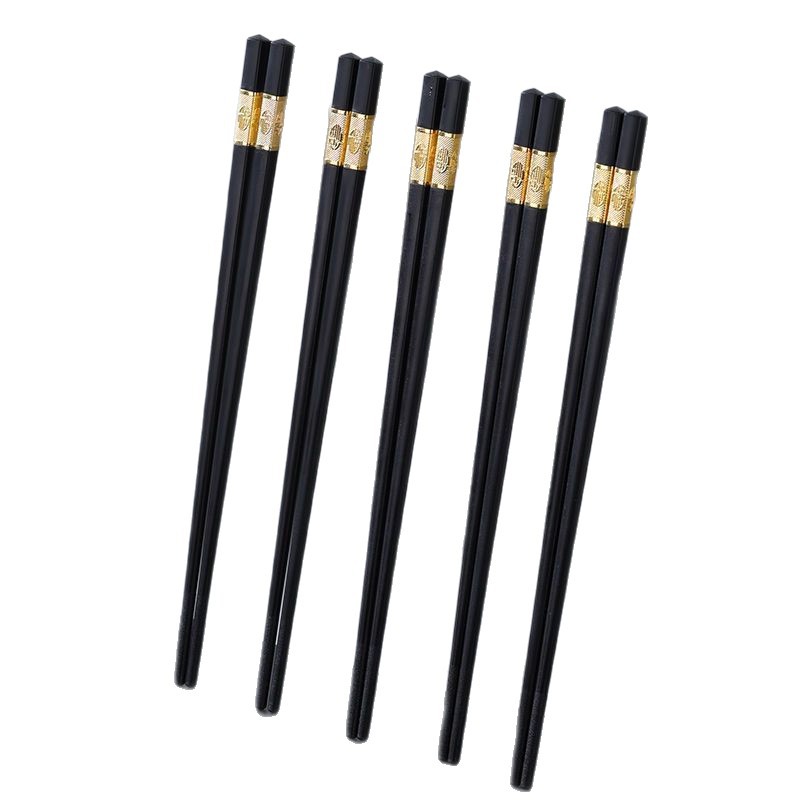 palillos de aleación de alta calidad para el hogar nuevo estilo de banquete antideslizante antimoque de hotel restaurante palillos resistentes a altas temperaturas