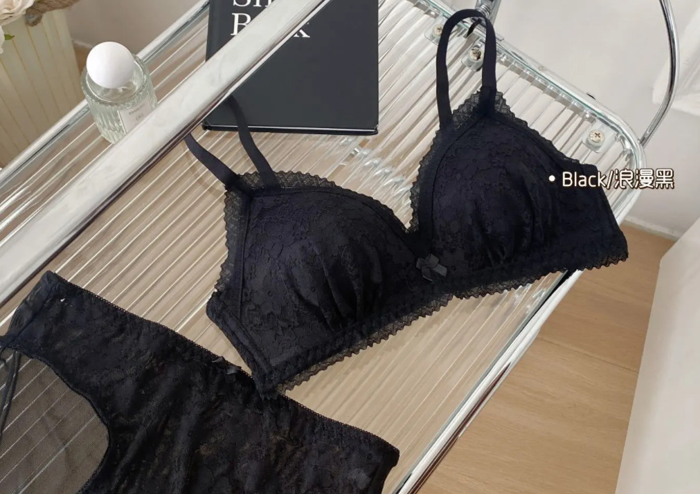 Encaje sin anillo de acero para reunir a la niña pura, sujetador de ropa interior desnuda cómodo y sin costuras de una pieza