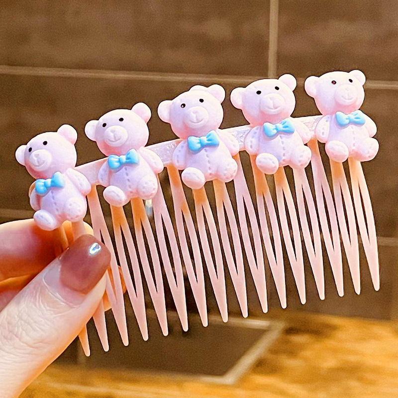 Peine de cabello roto para niños peine de inserción inversa horquilla de pelo roto artefacto versión extendida flequillo de horquilla de niña accesorios para el cabello de acabado flequillo peine