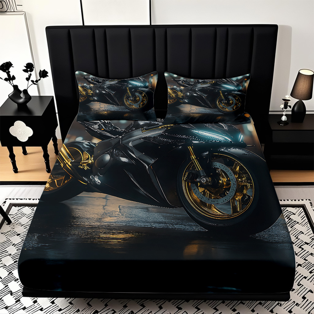 TEMU / JIT serie de motocicleta fría transfronteriza impresión digital de alta definición caja de cama de polirido fábrica directa