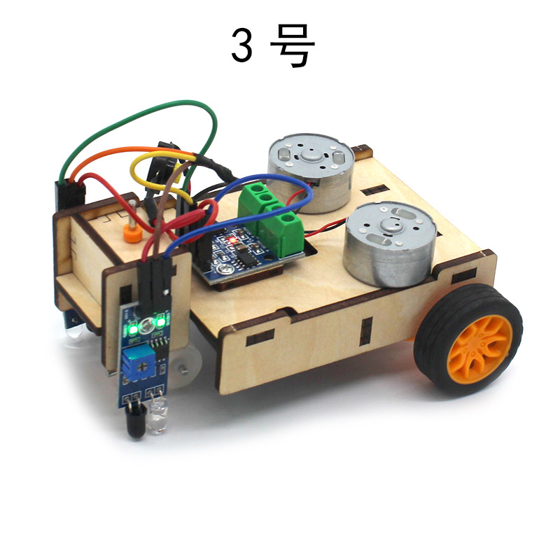 Coche inteligente de patrulla de línea negra No. 3