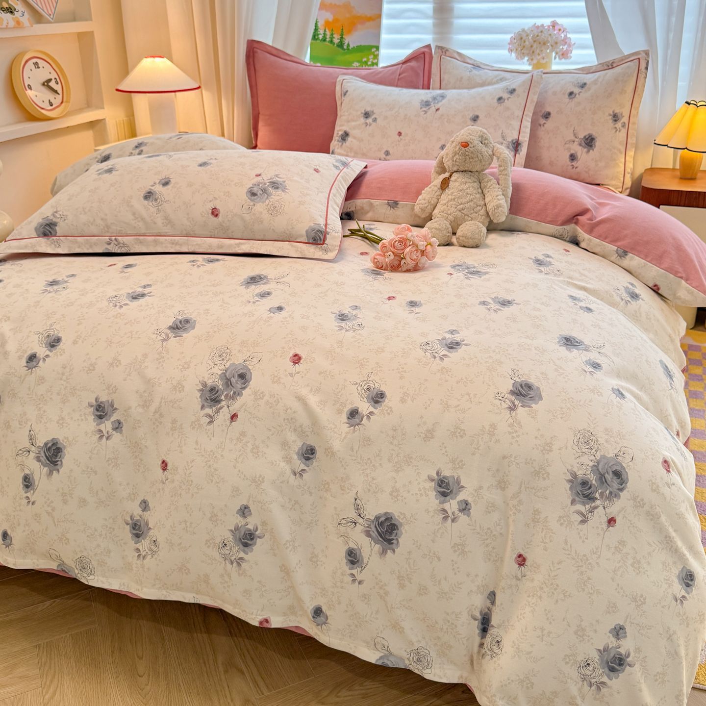 2025 otoño y invierno nuevo algodón grueso molienda cama de tres piezas de sábanas de algodón clase A cubierta de cama de cama de cama de gazolas 4