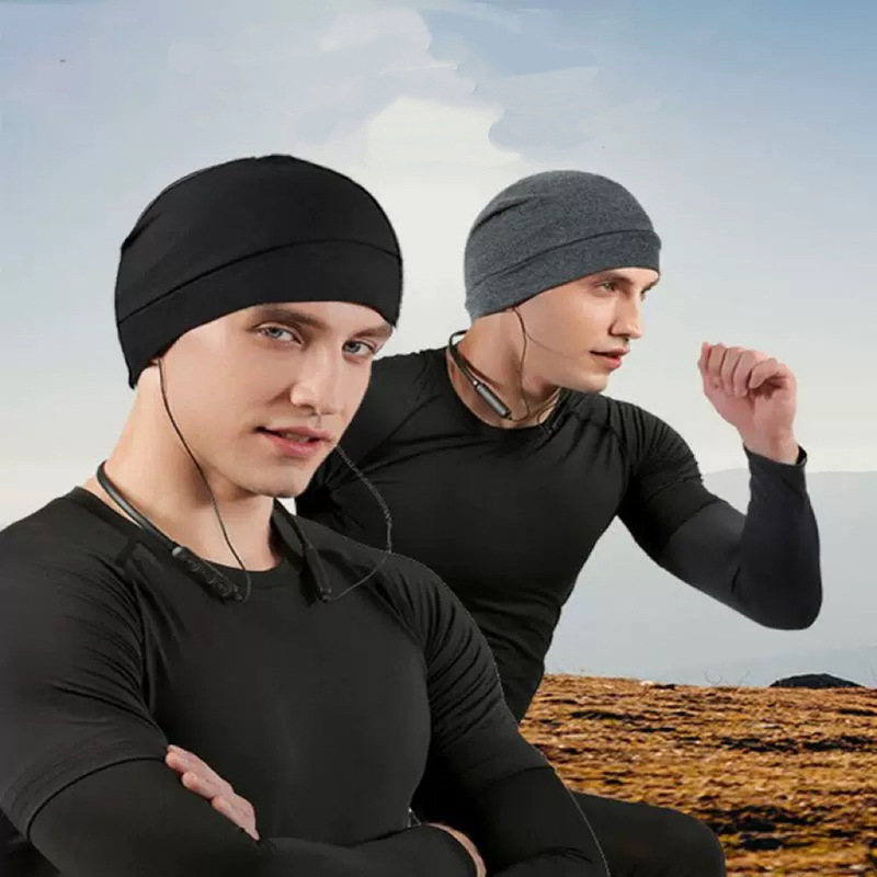 Amazon Cross-Border Cycling Windproof Hat, Brimless Breathable Outdoor Forehead Protection Cap, Indoor Air Conditioning Sleeping Cap, Thin Cold Weather Hat