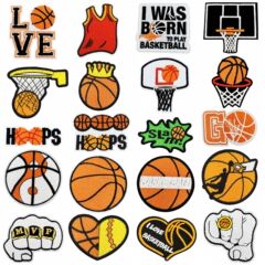 クロスボーダー漫画スポーツバスケットボール刺繍布ステッカー衣類アクセサリーアイロンパッチパッチバッジ電気刺繍パッチ卸売