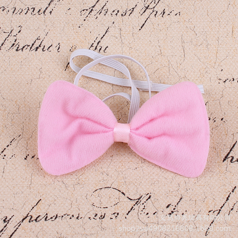 Tocado de rendimiento animal tocado de conejo accesorios lindo pequeño conejo blanco oreja diadema pajarita cola conjunto de tres piezas