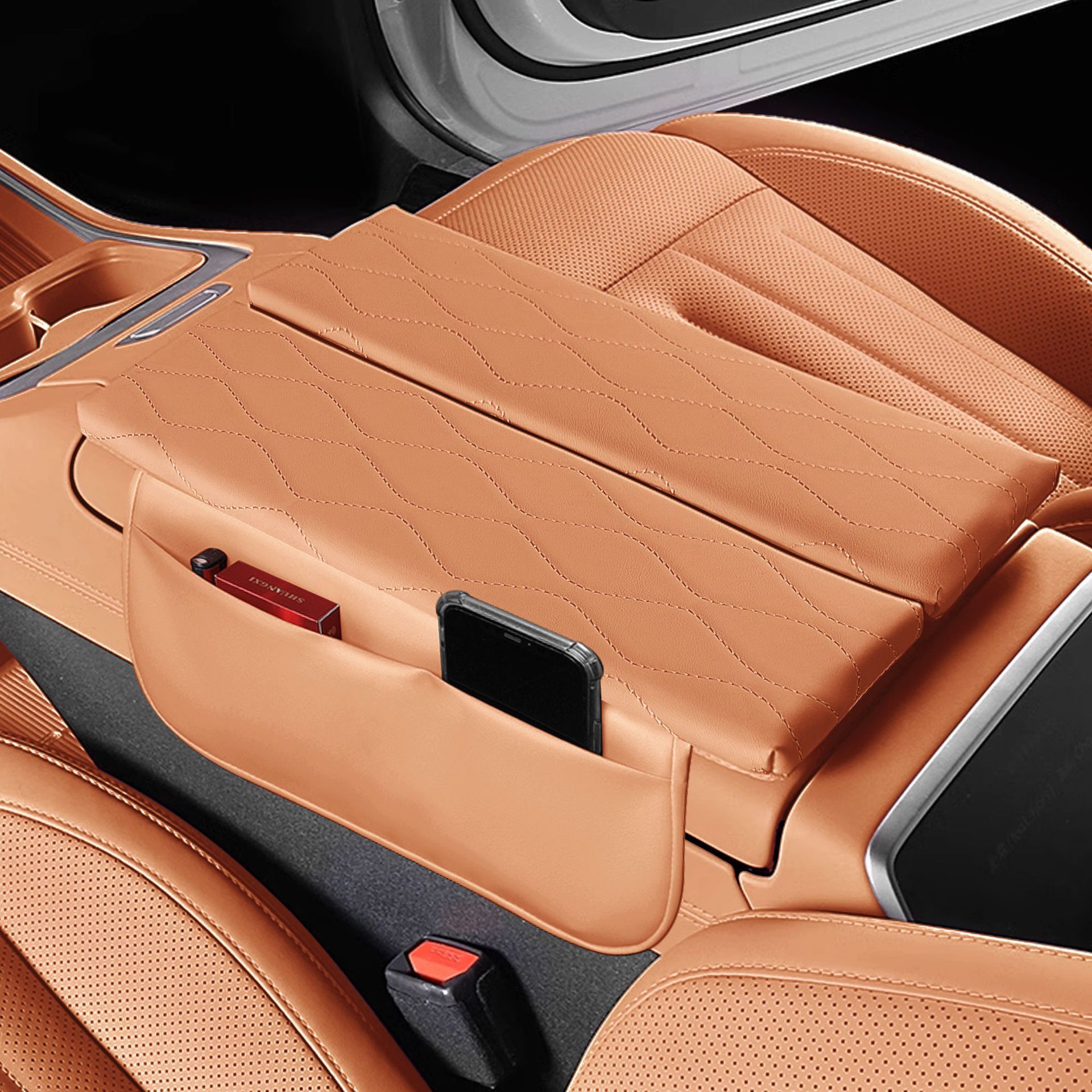 Gaoshan – Armrest Box Armrest box pad - brown