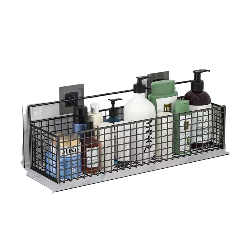 Estantes de baño sin perforación inodoro de baño inodoro de pared lavabo de cocina de almacenamiento de estantería de baño transfronterizo