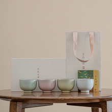 云隐造物汝窑品茗杯仿宋净心四杯功夫茶具茶杯陶瓷小茶杯单杯茶盏