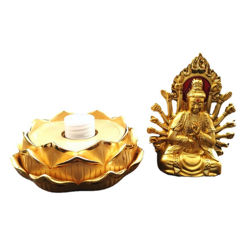 Автомобильное парфюмерное сиденье большой день Tathagata Автомобильные украшения позолоченный сплав Тысяча рук Guanyin автомобильные аксессуары оптом