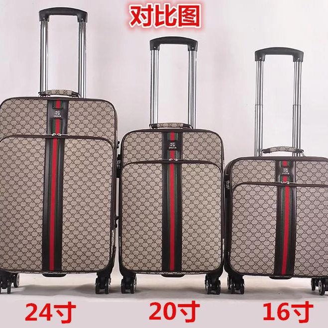 Maleta de negocios maleta de embarque para hombres Maleta de carro de 18 pulgadas rueda universal maleta ligera para mujer Funda de cuero con contraseña de 20 pulgadas 16