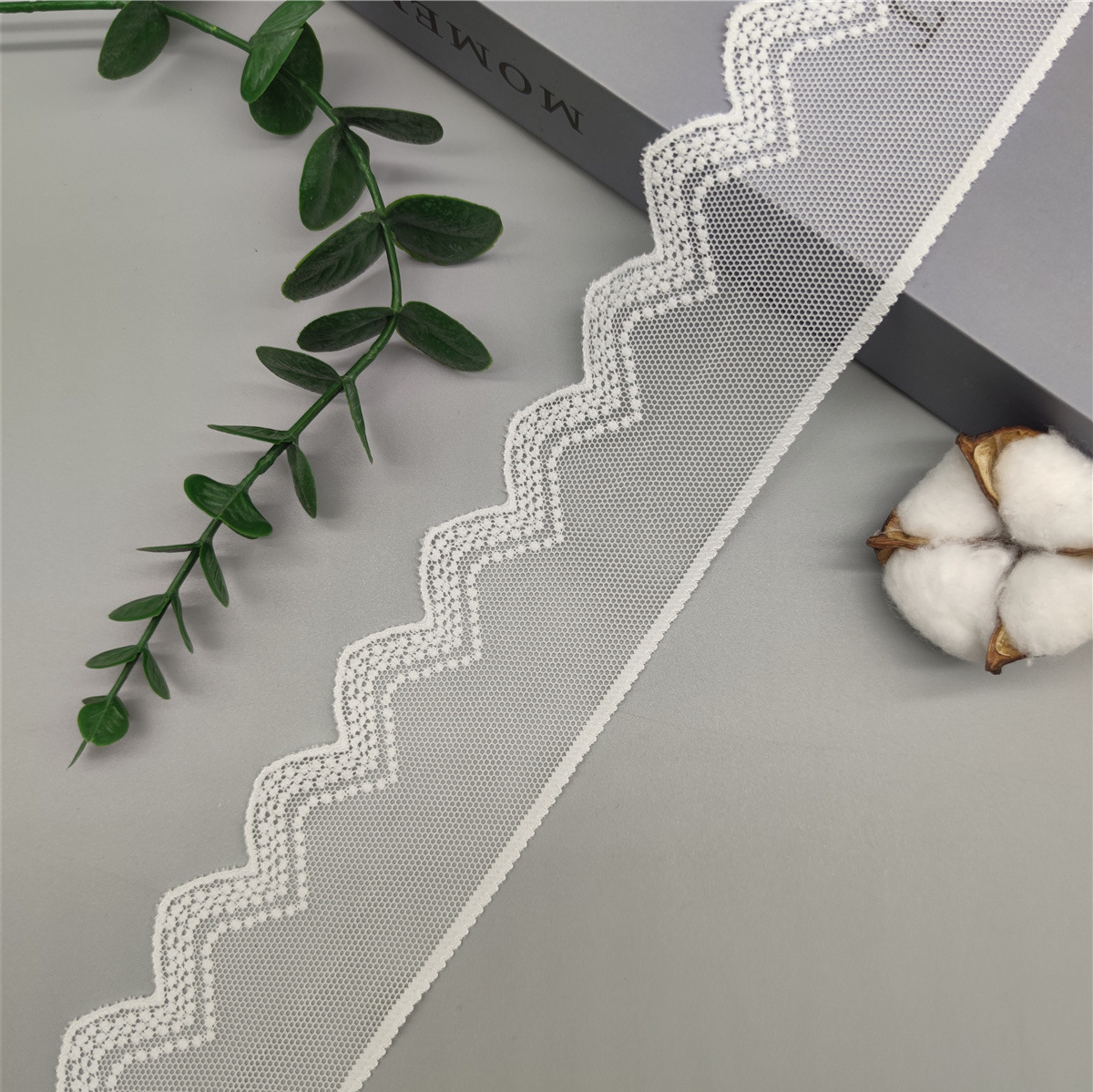 5.7cm蕾丝弹力花边辅料裙摆童装婚纱装饰衣角服装辅料花边蕾丝边