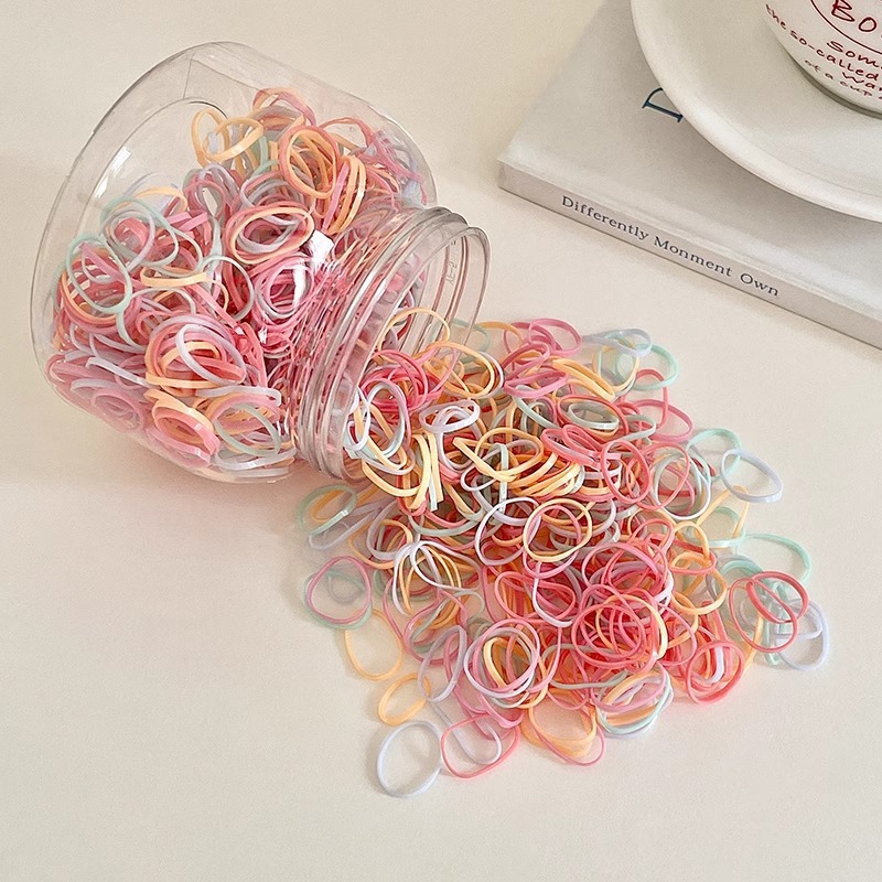 Ligas Elásticas Desechables para Cabello de TPR, Alta Elasticidad, para Niños y Mujeres