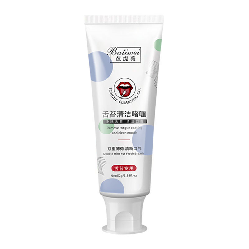 Limpiador de Lengua en Gel con Cepillo para Aliento Fresco e Higiene Bucal