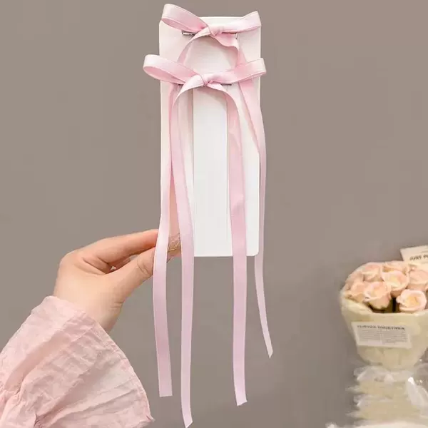 5899 polyester-cotton ribbon clip - 1 pink
