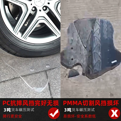 Motorcycle front windshield | dedicated flexible PC front