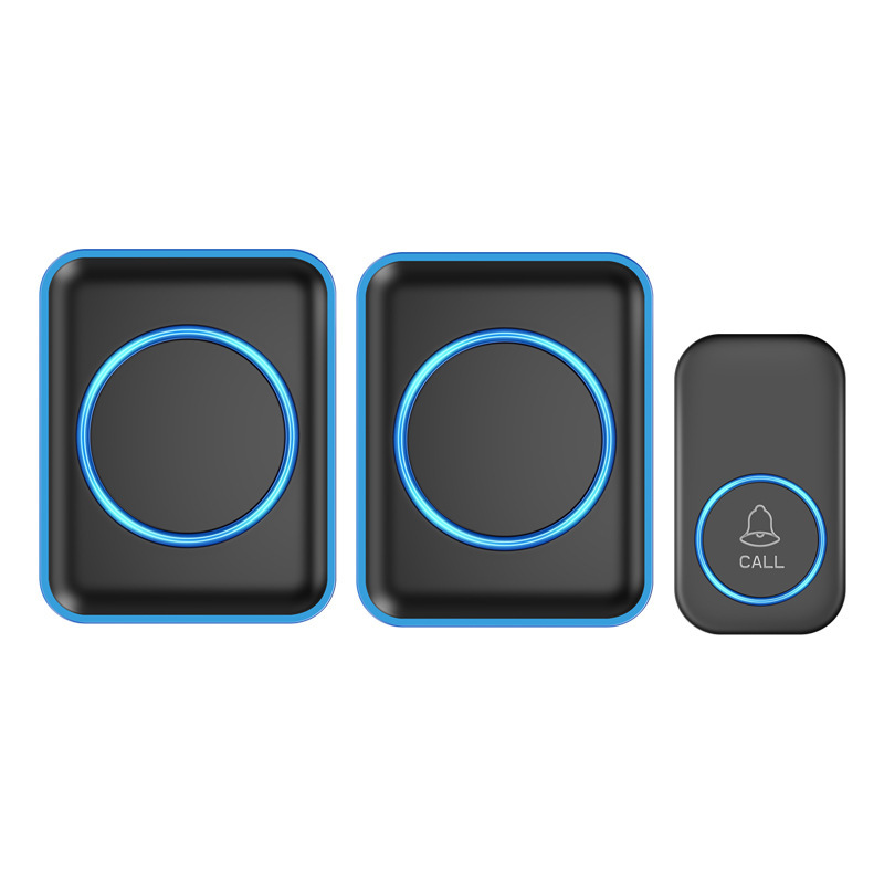 门铃无线家用远距离无线门铃不用电线一拖二电子遥控门铃防水按钮