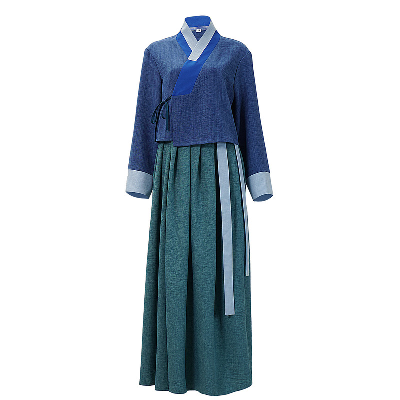 Ghost Mystery East Palace Cosplay Costume Ginger Dark Blue Traditional Court Maid Costume Direct Sale from Manufacturer Ghost Mystery East Palace Cosplay Costume Ginger Dark Blue Traditional Court Maid Costume Direct Sale from Manufacturer