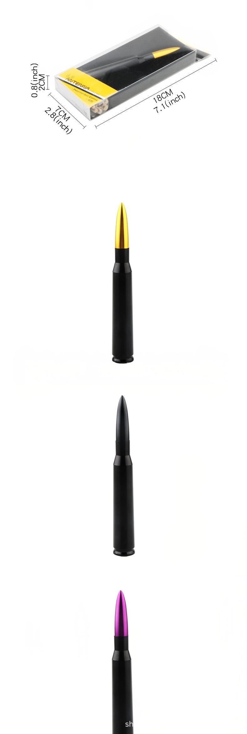 Cross-Border Popular Car Modification Bullet Antenna Suitable for Ford F150 Wrangler Jeep Chevrolet