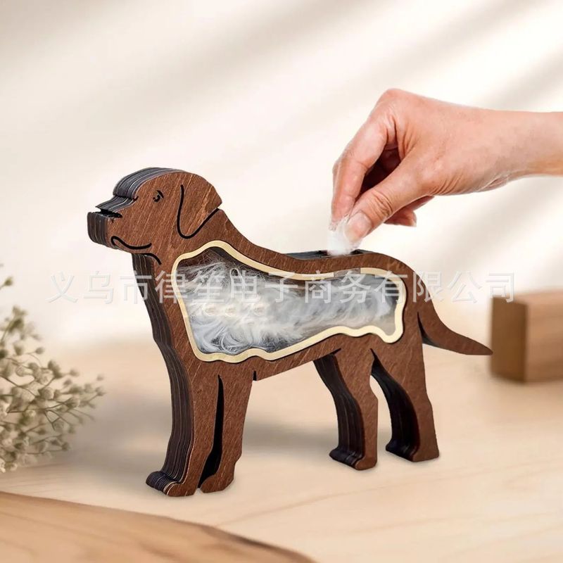 Pet Hair Keepsake Box创意木质宠物毛发纪念盒|undefined