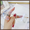 The new metal frame can be equipped with close -up glasses women's fashion anti -Blu -ray flat glasses frame men