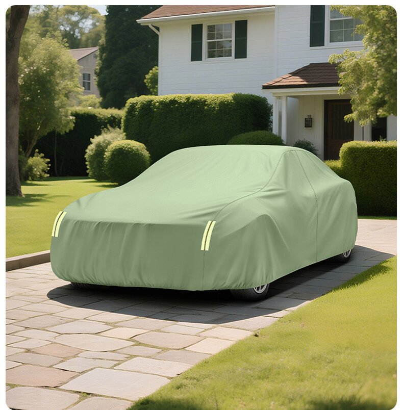 Car Full Cover, Sun Protection, Heat Insulation, Frost and Snow Protection, Scratch Protection, Dust Protection, Wind Protection, All-Season Universal Oxford Cloth Car Cover