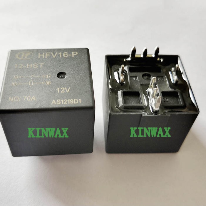 HFV16/24-H4TY 一组常开4脚70A14VDC焊脚汽车继电器HF