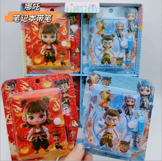 Caza de brujas con bolígrafo K-POP lindos dibujos animados de alto valor de la cara diario de estudiantes regalos portátiles pequeños premios