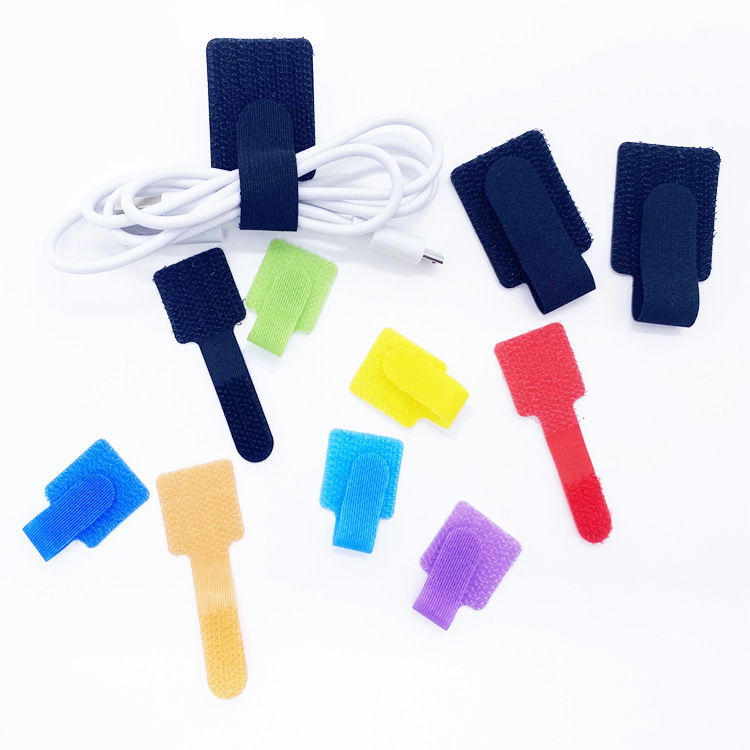 跨境多功能彩色魔术贴捆绑带3M背胶粘扣带数据线自粘魔术贴扎带