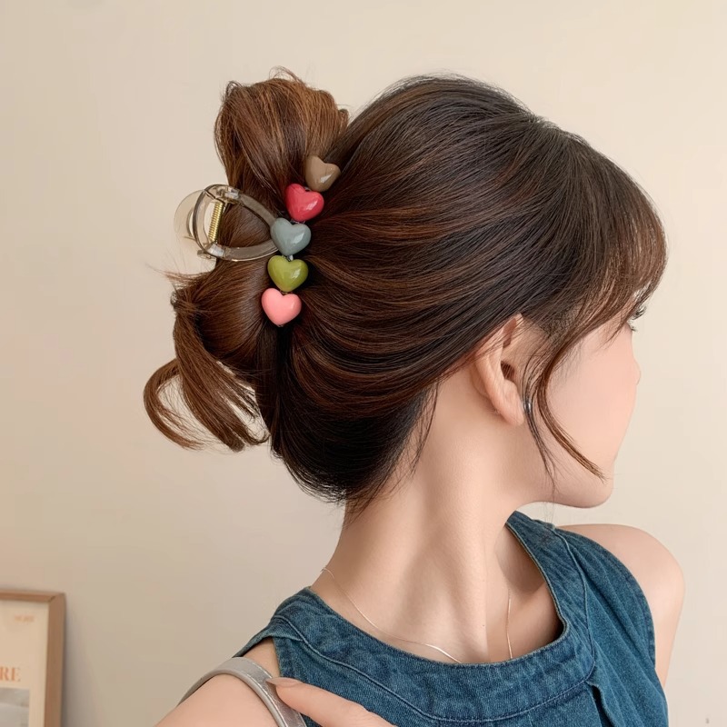 Cantidad de cabello menos agarrar clip de cabello de tiburón tamaño medio clip de cabello de alta sensación pin de cabello tocado 2025 nuevo