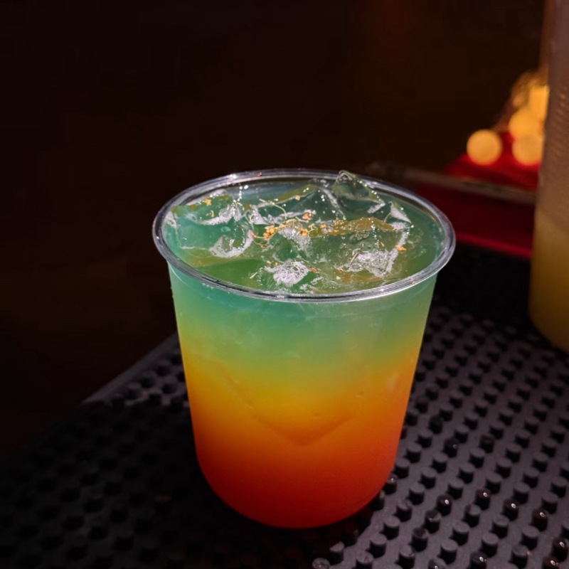 90U tipo un solo uso bebida especial taza de cóctel PET taza de bebida fría taza de café taza de bebida de té de leche taza de cerveza artesanal