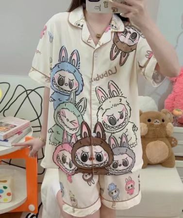 工場卸売りpyjamas日系アニメ布丁犬パジャマ女春秋綿長袖長ズボンカバー対外貿易|undefined