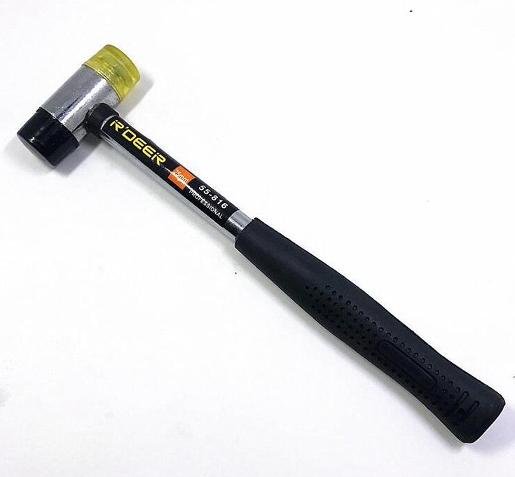 大号家用锤 胶管柄多用安装锤 橡胶锤子 双头 长25CM左右胶锤