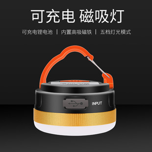 Hot Selling Home Outdoor Camp Lamp Outdoor Portable Mini Led Camp Lamp Rechargeable Adsorption Camping Style